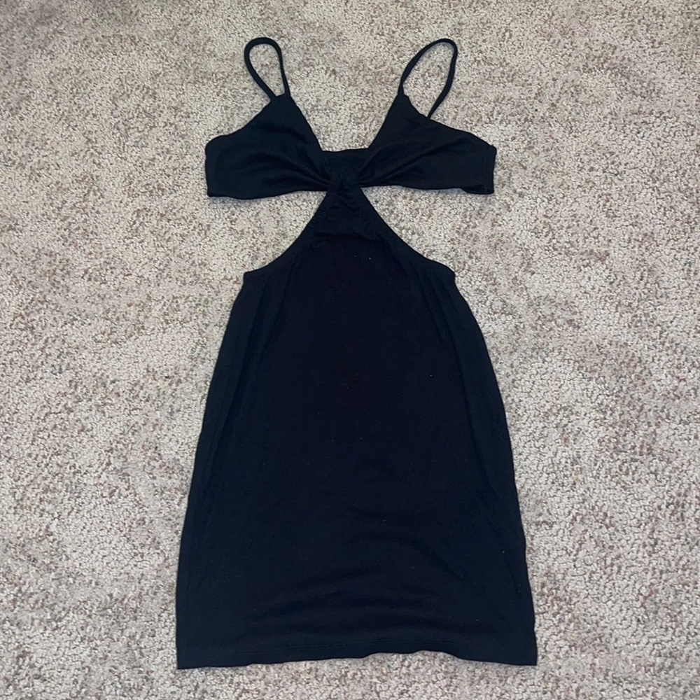Cutout black dress